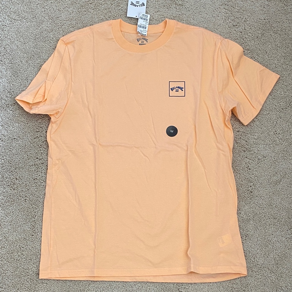 Billabong Men's Short Sleeve Crew T-Shirt - Light Peach